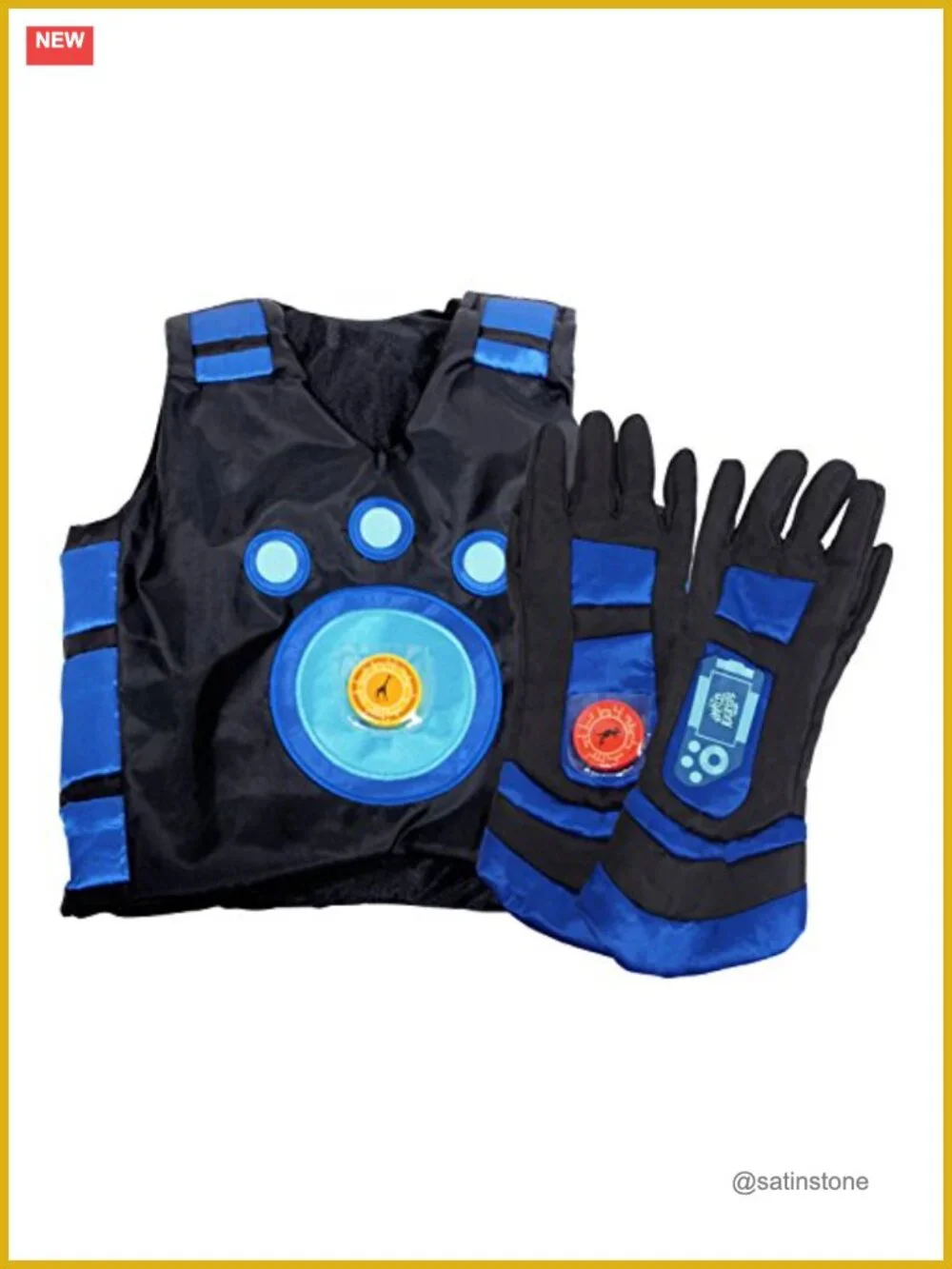 Wild Kratts Creature Power Suit Martin Large 6-8X Vest Gloves 2 Discs Halloween